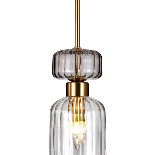 Подвесной светильник Escada 1141/1S E14*60W Antique copper/Smoke/Clear фото 3