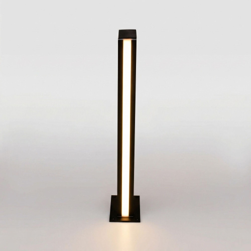 Ландшафтный светильник уличный Flat 3000K чёрный 1538 TECHNO LED черный фото 4