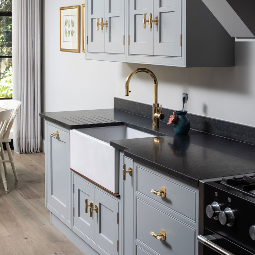 Ручка-кнопка T-Bar Plate Cross Brass фото 2