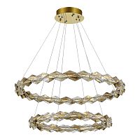 SL6009.203.02 Люстра подвесная ST-Luce Золотистый/Прозрачный,Янтарный LED 1*45W 3000K DIAMANTA