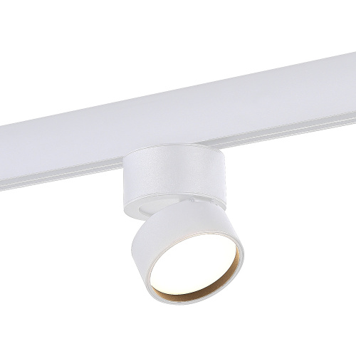 ST809.536.09 Магнитный трековый светильник Белый LED 1*9W 3000K 550Lm Ra>90 120° IP20 D85xH126 48V SKYLINE 48 фото 4