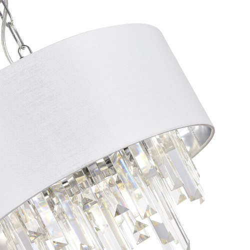 SLE1120-103-05 Светильник подвесной Хром/Белый E14 5*40W DAHLIA фото 2