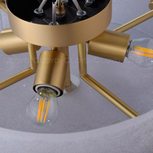 Потолочный светильник Cloyd MART FM4 / Ø45 см - латунь (арт.11118) фото 5