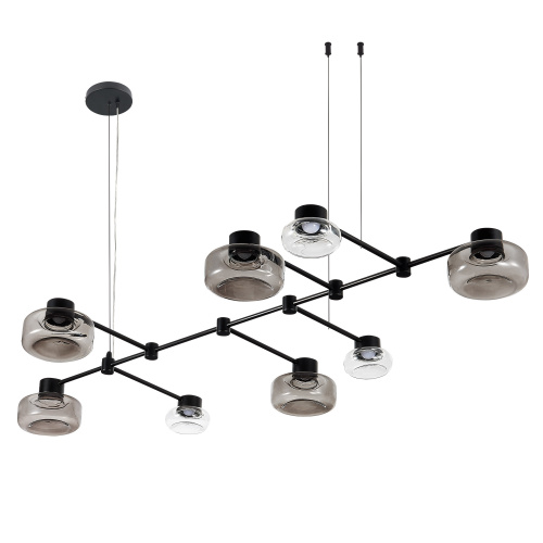 SL6005.403.08 Светильник подвесной ST-Luce Черный/Дымчатый, Прозрачный LED 8*3W 3000K VALLO фото 7