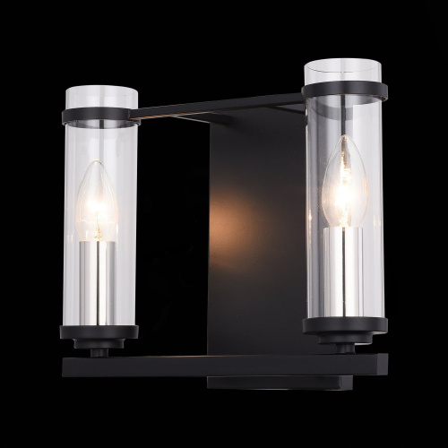 SL334.401.02 Бра ST-Luce Черный, Никель/Прозрачный E14 2*60W BICHERO фото 5