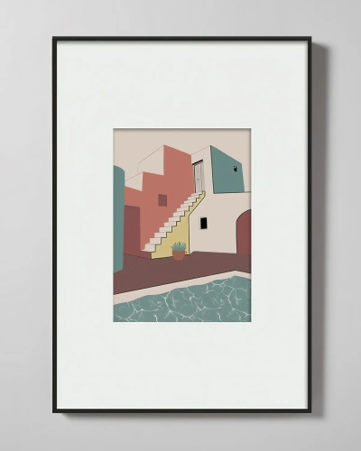 Интерьерный постер "Santorini"