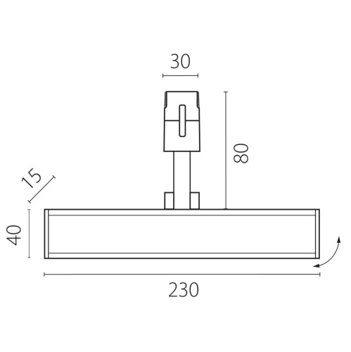 Трековый светильник Lightstar Due Hermes 270247 фото 6