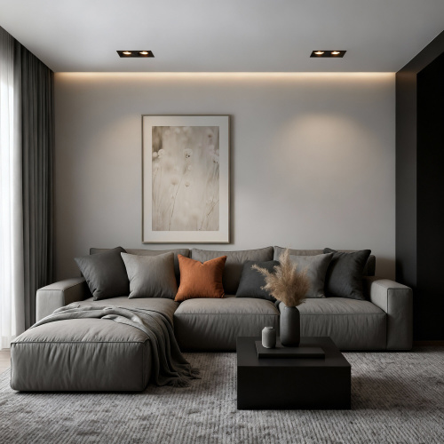 Светильник встраиваемый GU10 черный 15700/02 фото 2