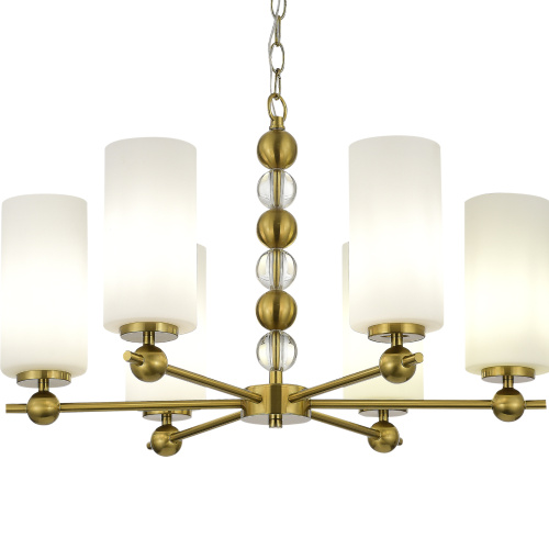 SL2003.303.06 Светильник подвесной ST-Luce латунь/белый E27 6*40W AURORA фото 3