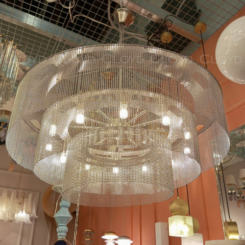 Люстра Cloyd ONASSIS C12 / Ø80 см - никель сатин (арт.11358)