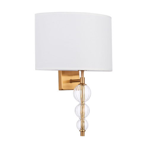 SLE105711-01 Светильник настенный Латунь, Прозрачный/Белый E14 1*40W RAMER фото 4