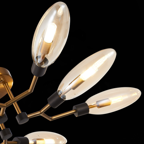 SL1174.302.08 Люстра потолочная ST-Luce Латунь/Коньячный G9 8*5W DESIMA фото 12