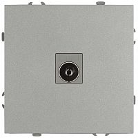 Розетка ЭРА Galaxy 15-3101-03 TV одиночная IP20 алюминий Б0070719