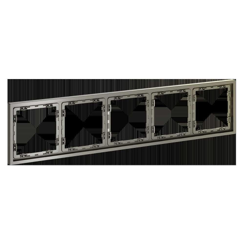 Рамка пластиковая Voltum S70 на 5 постов, (шелк) VLS100504 Рамка пластиковая Voltum S70 на 5 постов, (шелк) VLS100504