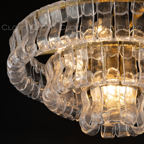 Люстра Cloyd NAMASTE C9 / Ø60 см - латунь - прозрачн.стекло (арт.11686)