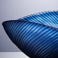 Ваза Cloyd MUSSEL Vase / выс. 12 см - синее стекло (арт.50034)