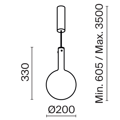 Подвесной светильник Maytoni MOD182PL-L4B3K фото 2