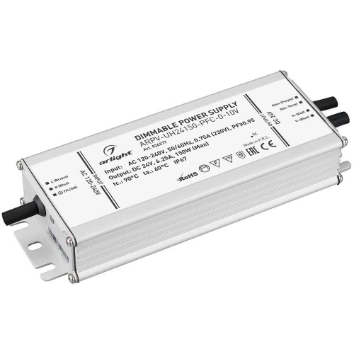Блок питания Arlight ARPV-UH24150-PFC-0-10V 24V 150W IP67 6,3A 024277 Блок питания Arlight ARPV-UH24150-PFC-0-10V 24V 150W IP67 6,3A 024277