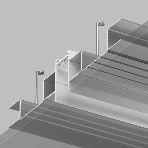 TR2013-WH  Встраиваемый шинопровод SMART 3м под ГКЛ, белый фото 4