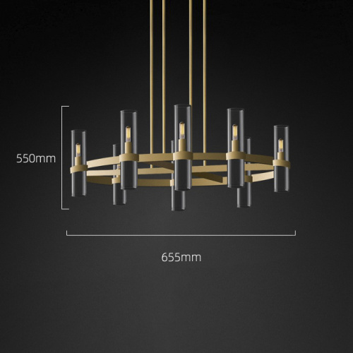 Люстра MT8888-8H antique brass фото 3 Люстра MT8888-8H antique brass фото 3