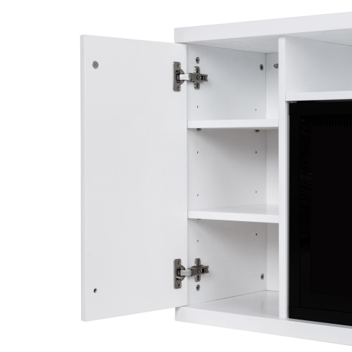 Электрокамин RealFlame Bergen 42/BV WT белый с очагом Beverly 1000 фото 4