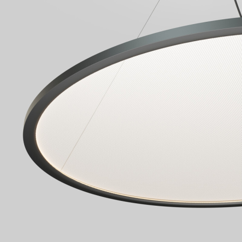 Подвесной светильник горизонтальный VEIL, 80 Вт, ?1000?В1500 мм, LED 2700-6000K, IP20, пульт Д/У (в комплекте), черный, алюминий, акрил фото 3 Подвесной светильник горизонтальный VEIL, 80 Вт, ?1000?В1500 мм, LED 2700-6000K, IP20, пульт Д/У (в комплекте), черный, алюминий, акрил фото 3