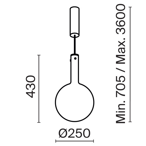 Подвесной светильник Maytoni MOD182PL-L6B3K фото 2