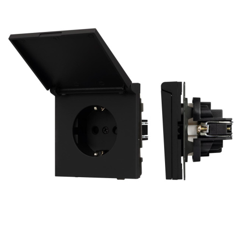 Механизм розетки влагозащищённый SCT-TENDO-MCP-SFPL-BK (230V, 16A) Arlight 054599