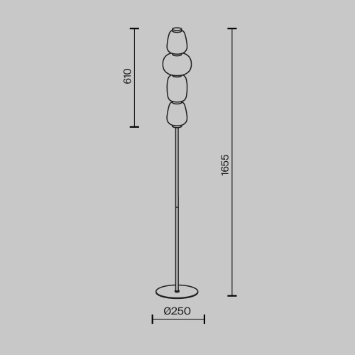 Напольный светильник (торшер) Maytoni MOD267FL-L32CH3K фото 10 Напольный светильник (торшер) Maytoni MOD267FL-L32CH3K фото 10