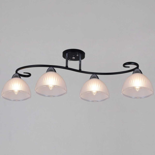 Потолочная люстра Reluce 66360-0.3-04 BK+CR Потолочная люстра Reluce 66360-0.3-04 BK+CR