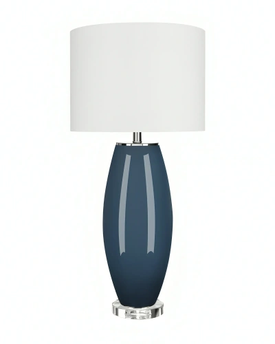 Синяя настольная лампа "Мальта"
