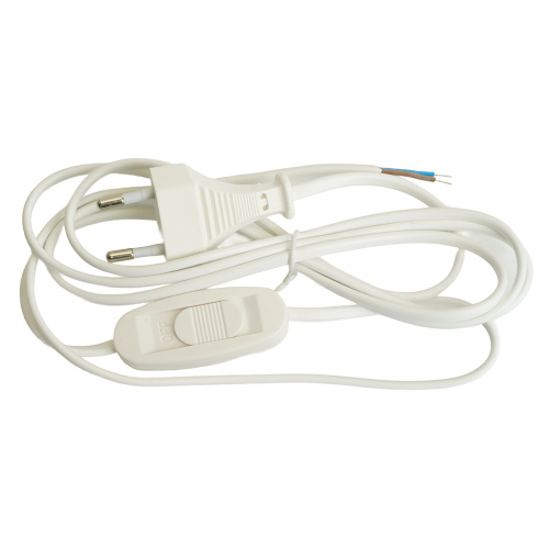 Сетевой шнур с выключателем, 230V 1,9м белый, KF-HK-1-2 фото 6