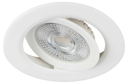 Светильник светодиодный встраиваемый ЭРА KL LED 25A-5 3K WH SET 10 5Вт 3000К круглый поворотный белый набор 10 шт Б0070936