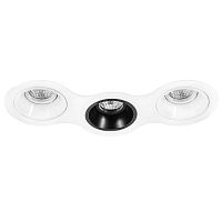 Комплект из светильников и рамки Lightstar Domino Round (214696+214606+214607+214606) D696060706