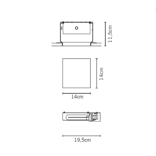 Встраиваемый светильник D67L41 фото 3