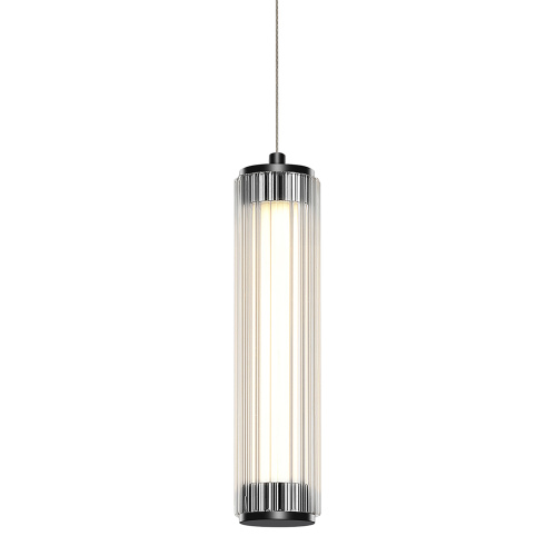 SL6224.403.01 Светильник подвесной ST-Luce Черный/Прозрачный LED 1*8W 4000K BAMBOO фото 3