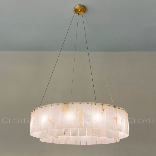 Люстра Cloyd HERCULANUM-A C12 / Ø80 см - алебастр - латунь (арт.11156) фото 2