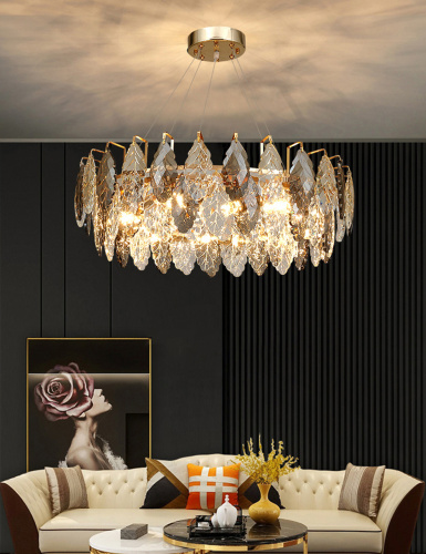 Люстра D8011P/R-1000 gold/smoky фото 7