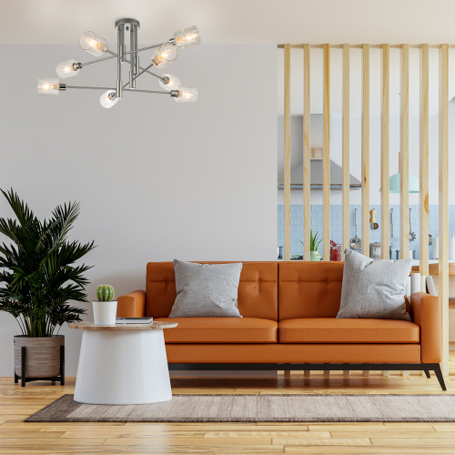 Светильник на штанге Escada 1140/8P E14*40W Silver/Chrome фото 5