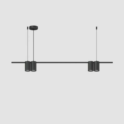 DK4061-BK Подвесной светильник ORBIT, IP20, 4xGU10 LED до 15 Вт, черный матовый, алюминий фото 4