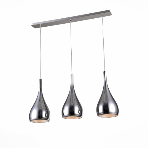 SL874.113.03 Люстра подвесная ST-Luce Хром/Хром E27 3*40W GOCCE фото 2