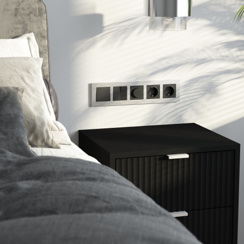 Рамка из металла на 5 постов AluMax алюминий W0053506 фото 3 Рамка из металла на 5 постов AluMax алюминий W0053506 фото 3