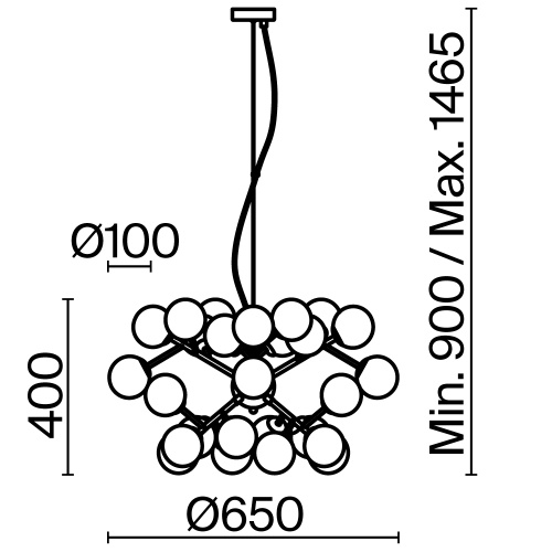 Подвесной светильник Maytoni MOD545PL-24BS фото 2