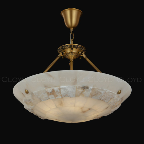 Люстра Cloyd TELEMACH C6 / Ø60 см - алебастр - латунь (арт.12347)