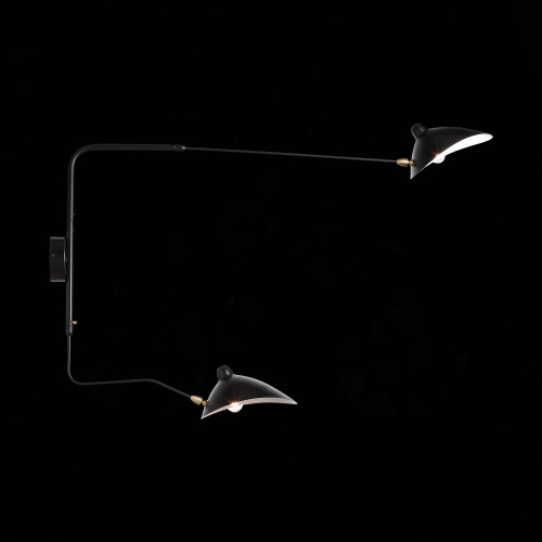 SL305.401.02 Светильник настенный ST-Luce Черный/Черный, Белый E27 2*60W SPRUZZO фото 3