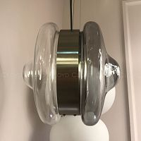 Подвесной светильник Cloyd EPICANTUS P1 / Ø28 см - никель - дымчатое стекло (арт.11355)