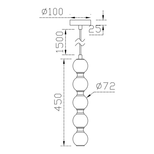 Подвесной светильник Adeline FL1201-5P фото 2