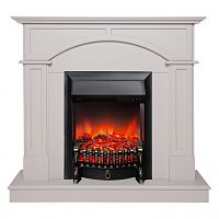 Электрокамин RealFlame Jacomo PN пудра с очагом Fobos Lux Black