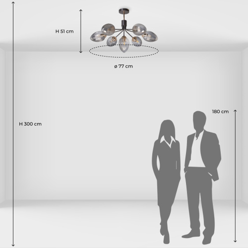 Люстра потолочная De City Клэр 463012307 фото 7