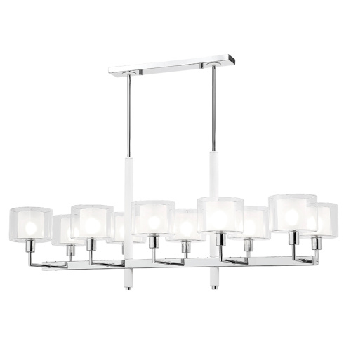 Люстры Crystal Lux MAESTRO SP-PL10 L1100 CHROME фото 4